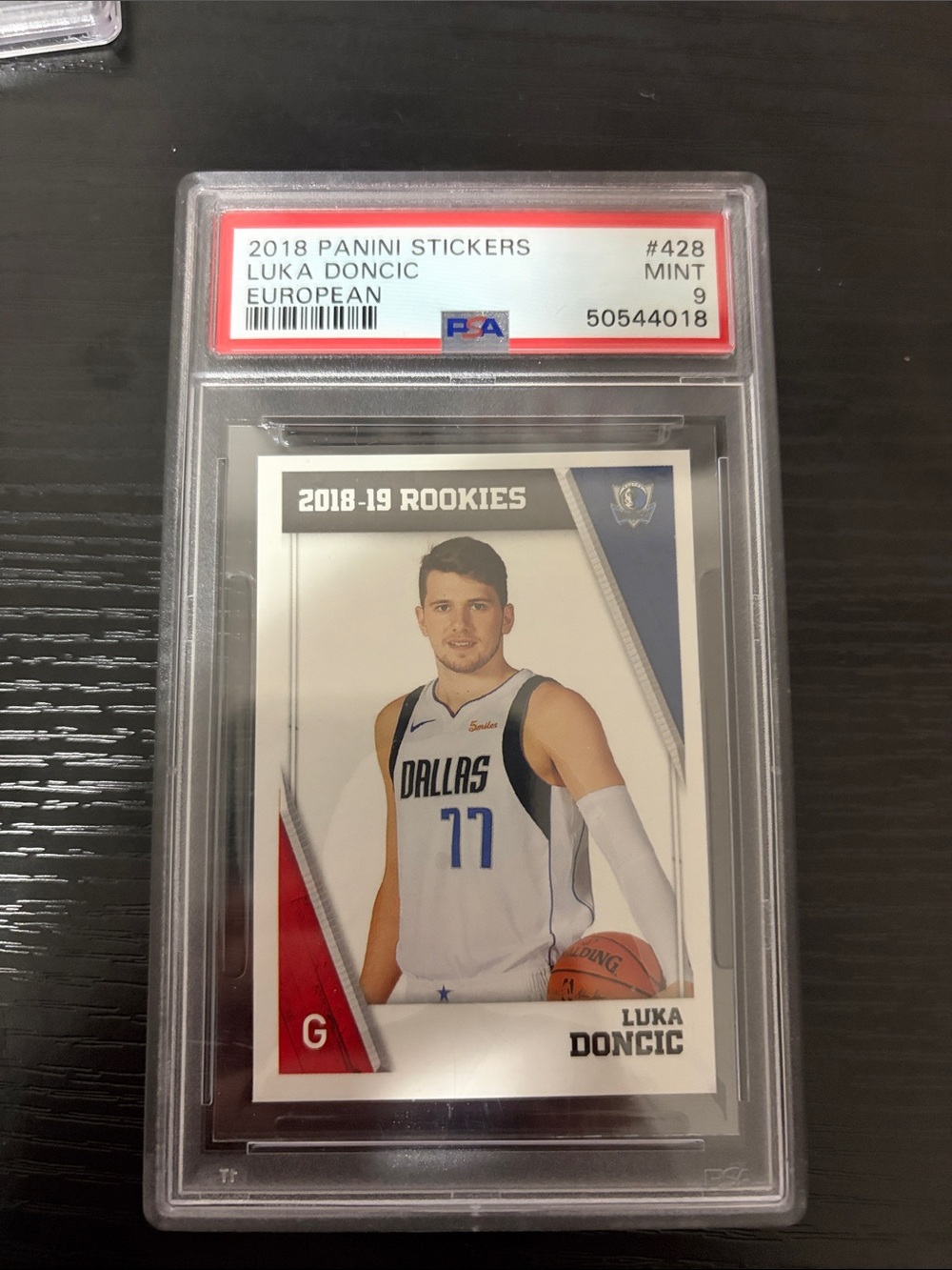Panini Luka Dončić Rookie Card - White & Blue